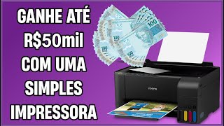 Como ganhar dinheiro Com impressora comum Faturamento com Xerox e impressão [upl. by Normalie]