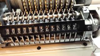 Inside a mechanical calculator [upl. by Hearsh868]