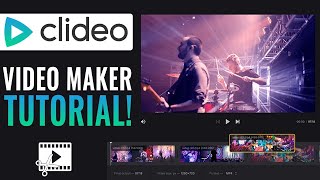 Clideo Online Video Maker Tutorial  Easy Tutorial 2024 [upl. by Sullecram196]