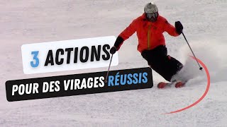 Ski  3 actions pour des virages réussis [upl. by Wettam]