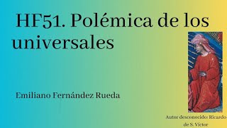 Historia de la filosofía 51 Polémica de los universales [upl. by Yduj]