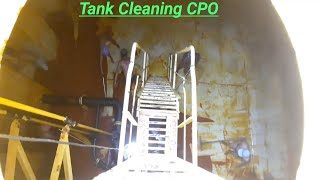 TANK CLEANING CPO DI KAPAL TANKER [upl. by Kcirneh]