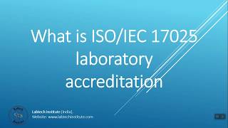 Basic Understanding of ISO IEC 17025 2017 Laboratory Accreditation PREVIEW [upl. by Roswald143]