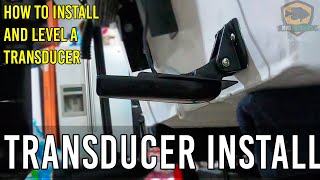 How To Install a Transducer on a Jon Boat Aluminum Boat  Garmin Bass Boat Build [upl. by Annayt]