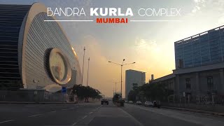 Bandra  Kurla Complex in 4K  Mumbais Commercial Hub  India [upl. by Kcerred]