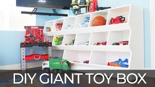 How to Build a DIY Giant Toy Box  Free Downloadable Plans [upl. by Thorn]