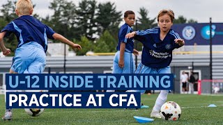 U12 Boys Practice at CFA  ACADEMY INSIDE TRAINING [upl. by Brooks878]