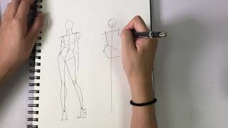 How to draw a fashion figure and illustration [upl. by Lauhsoj550]