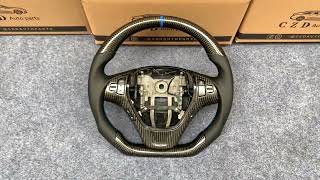 CZD 20122016 Hyundai Genesis carbon fiber steering wheel design show [upl. by Maher524]