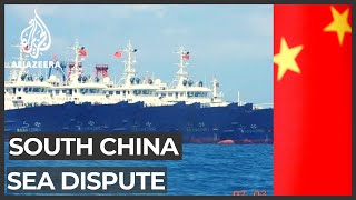 South China Sea dispute Philippines wants Chinese ships to leave reef [upl. by Zelde]