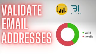 Validate Email Addresses in Power BI [upl. by Annai]