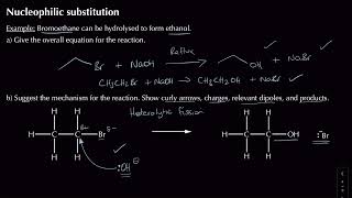 Nucleophilic Substitution  Module 4 Core Organic Chemistry  Chemistry  A Level  OCR A [upl. by Leahicm]