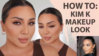 HOW TO DO KIM KARDASHIAN MAKEUP 2021  NINA UBHI [upl. by Llyrpa]