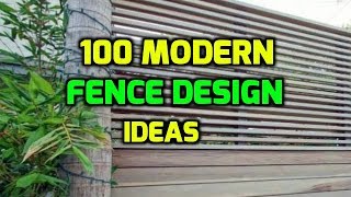 100 Modern Fence Design Ideas [upl. by Halla816]