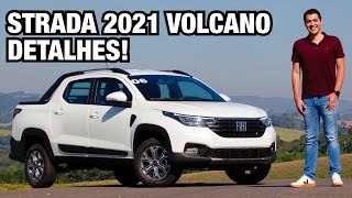 FIAT STRADA 2021 VOLCANO EM DETALHES  Falando de Carro [upl. by Nyvek713]