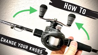 How to Change your Lew’s knobs‼️ New Winn Grips installed🔥 [upl. by Aynosal]