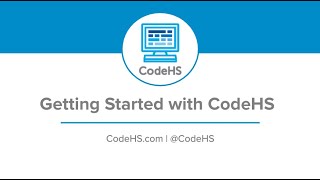 Getting Started with CodeHS [upl. by Chanda]