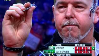 WK Darts 20132014 Finale Michael van Gerwen  Peter Wright [upl. by Thorbert]