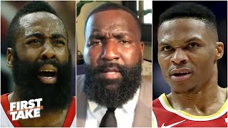 Trade them both  Kendrick Perkins says the Rockets should trade Westbrook amp Harden  First Take [upl. by Borden]