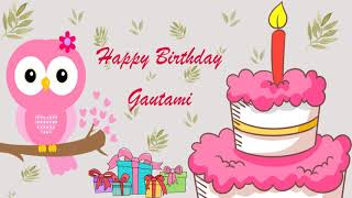 Happy Birthday Gautami Image Wishes General Video Animation [upl. by Secunda181]