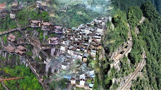 Amazing Place in CHINA  Magical mountain top  Dangerous cliff walk  Natural wonders of china [upl. by Schluter336]