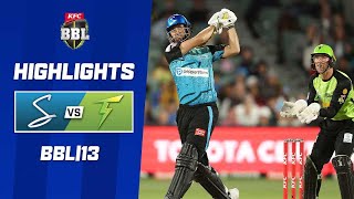 Adelaide Strikers v Sydney Thunder  BBL13 [upl. by Cichocki]