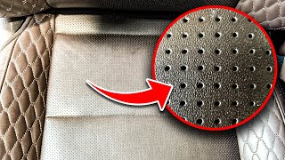 How to Clean Perforated Leather  SUPER EASY [upl. by Florine]