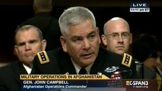 General Campbell Testimony On Operations In Afghanistan [upl. by Torrell]