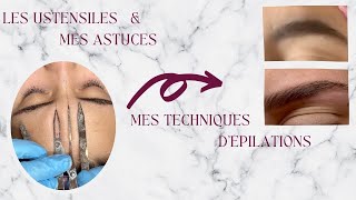 TUTO Comment traçer ses sourcils pour épilation [upl. by Gerianne]