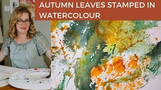 How to Paint Autumn Leaves in Watercolour with Angela Fehr [upl. by Oralla]