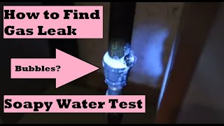 How to Tell if Your Furnace has a Gas Leak Will Bubble Test Detect Gas Leak in Pipe Fitting [upl. by Peedus483]