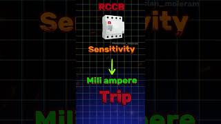 Types of RCCB and uses  RCCB कितने प्रकार के होते है trending youtube shorts [upl. by Katha]