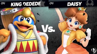 Super Smash Bros Ultimate  King Dedede vs Daisy [upl. by Riggall19]