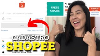 Como se cadastrar na shopee Como criar uma conta na shopee Como fazer o cadastro na shopee [upl. by Yul17]