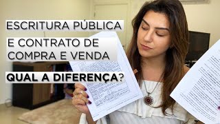 Diferença escritura pública x contrato compra e venda Advogada Juliana Pierotti [upl. by Manvel]