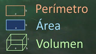 Perímetro Área y Volumen de figuras geométricas [upl. by Cirilo]