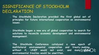 STOCKHOLM CONFERENCE 1972 IN TAMILENVIROMENTAL LAW [upl. by Annoik]