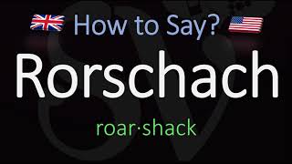 How to Pronounce Rorschach CORRECTLY Meaning amp Pronunciation [upl. by Enidlareg]