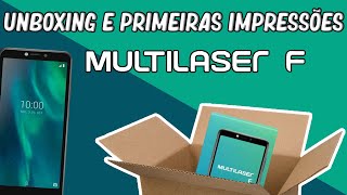 Unboxing e Primeiras Impressões Smartphone Multilaser F [upl. by Nylakcaj]