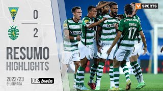 Highlights  Resumo Estoril Praia 02 Sporting Liga 2223 5 [upl. by Enimaj968]