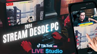 Como TRANSMITIR EN VIVO en TikTok desde PC 2024 [upl. by Nylecaj]