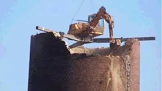 Extreme Idiots Dangerous Building Demolition Excavator Skills  I Was Shocked To See Destruction [upl. by Bail611]