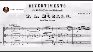 Mozart  Divertimento for String Trio K 563 1788 [upl. by Anauqat450]