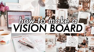 HOW TO MAKE A VISION BOARD THAT REALLY WORKS  2021 vision board [upl. by Dimah]