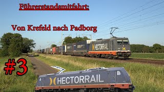 4K  Führerstandsmitfahrt Von Krefeld nach Padborg DK 3 [upl. by Christel]