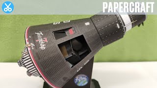 The Spacecraft MercuryAtlas 6 quotFriendship 7quot Paper Model 3 [upl. by Forkey]