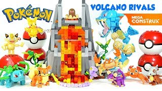 Pokémon Pikachu Growlithe Krabby amp Diglett Volcano Rivals Mega Construx Unboxing [upl. by Walburga]