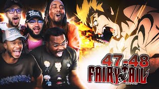 RTTV Reacts to Laxus vs Natsu amp Gajeel Fairy Tail Ep 47 amp 48 [upl. by Nhguavad]