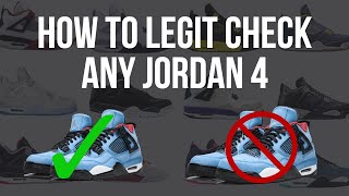 How To Legit Check Jordan 4s Any Model [upl. by Entirb]