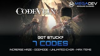 CODE VEIN Cheats Increase Haze Godmode Unlimited Ichor   Trainer by MegaDev [upl. by Chaworth]